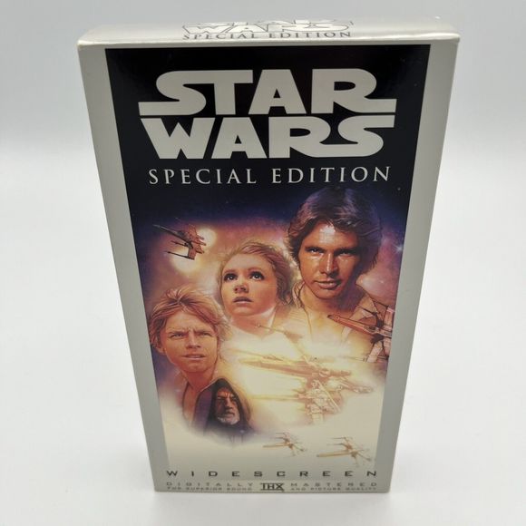 Star Wars Special Edition VHS A New Hope IV 1997 Luke Skywalker Darth Vader LNC - Picture 1 of 7